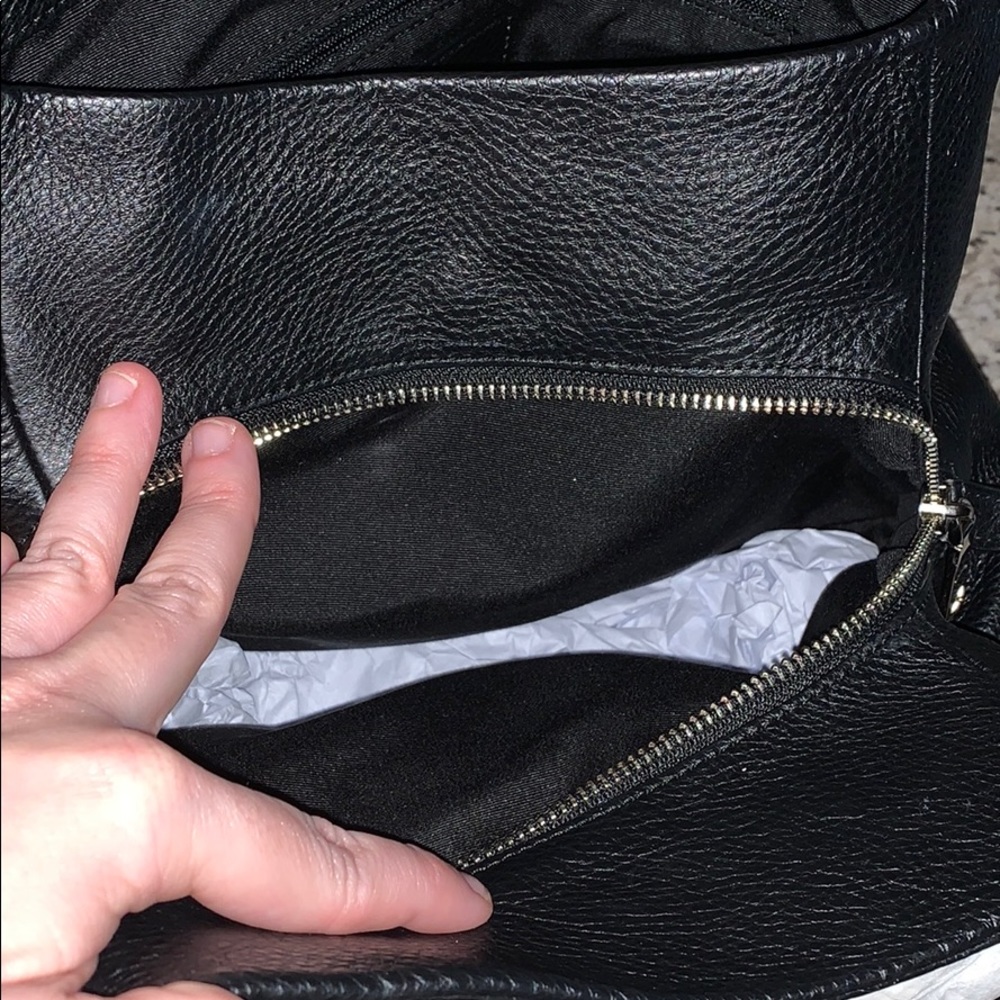 SOLD!Coach Black pebble leather with Silver Hardware - Picture 4 of 9